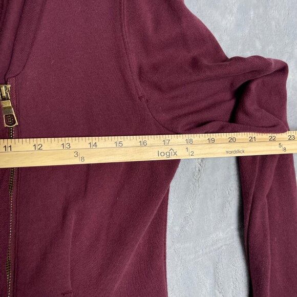 XCVI Women's M Jacket Asymmetrical Ruffle Zip Front Cotton Lagenlook - Picture 8 of 10